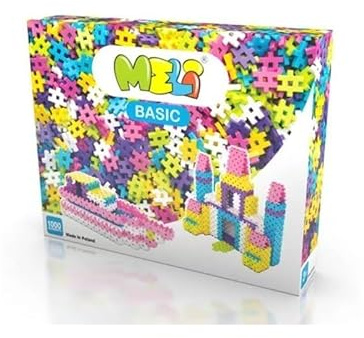 Meli Minis Mublo Bausteine Set – 50 Teile, kreatives Spielzeug für Kinder ab 3 Jahren, umweltfreundlich, fördert Koordination und Kreativität, CE-Zertifiziert, ideale Geschenkidee