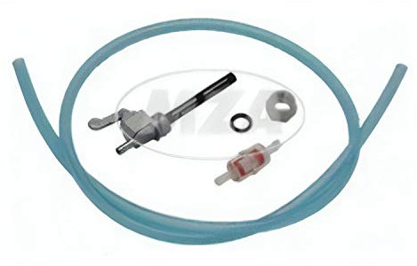MZA Meyer-Zweiradtechnik 60151.0 Set Kraftstoffhahn - Inklusiv Benzinschlauch, Benzinfilter - S50, S51, S53, S70, S83