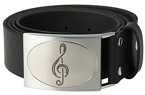 Ledergürtel Violinschlüssel / Notenschlüssel schönes Geschenk für Musiker
