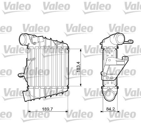 Valeo Ladeluftkühler, Motorkühlung 817556 | Kompatibel mit: SEAT CORDOBA, IBIZA III, SKODA FABIA I, FABIA I Combi, FABIA I Praktik, FABIA I Stufenheck, FABIA II