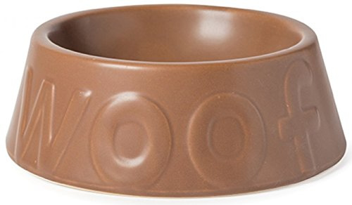 PET-137140 Ancol Woof Bowl Chocolate Medium (17cm)