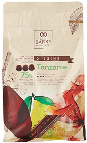 CACAO BARRY 75% Min Cacao Chocolat Tanzanie Pistoles 1 kg