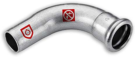 C-Stahl Pressfitting M Kontur - Bogen 90° - (ixa) - 28mm