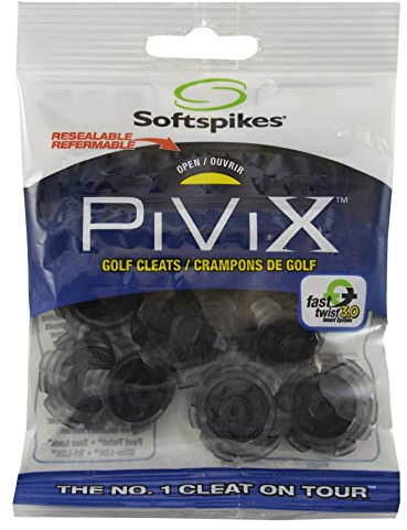 SOFTSPIKES Pivix Cleat (FTS 3.0), Gris/Negro, 1 Juego