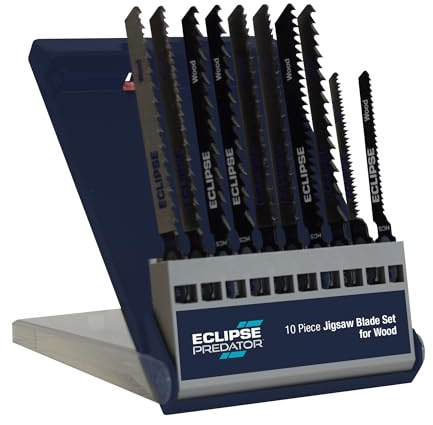 Eclipse Professional Tools EPT-W10 Stichsägenblätter zum Schneiden von Holz, 10-teiliges Set