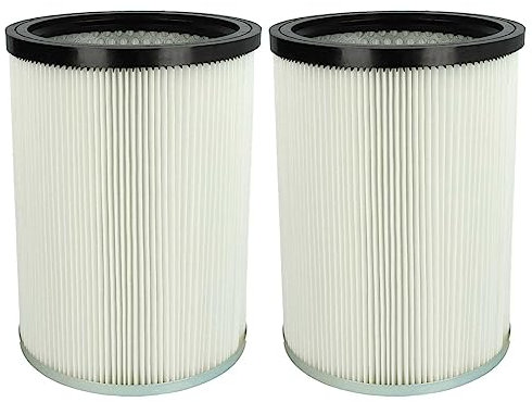 vhbw 2X Faltenfilter kompatibel mit Kärcher NT 50/1 Me Classic *EU, NT 50/1 Me Classic *SEA Staubsauger - Patronenfilter, Weiß