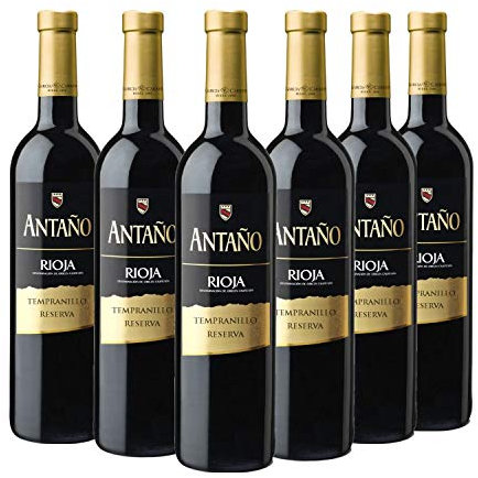 Antaño Reserva - Vino Tinto D.O Rioja - Caja de 6 botellas x 750 ml