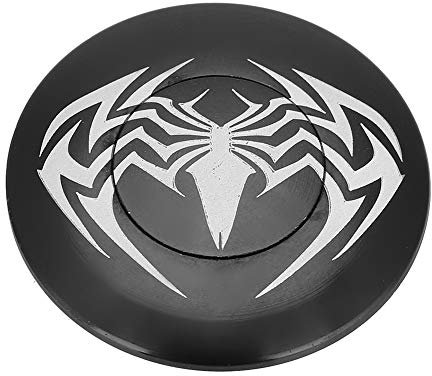 Fahrrad Headset Kappe Aluminiumlegierung Schwarz Spinnenmuster Runde Abdeckung f¨¹r Radfahren Zubeh?r