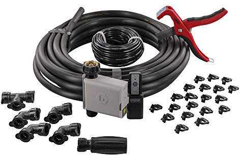 Orbit 61015 Garden Box Drip Irrigation Drip Watering Kit with B-hyve Smart 1-Outlet Hose Faucet Sprinkler Timer with B-hyve Smart Hub