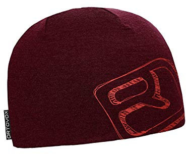 ORTOVOX Erwachsene Sturmhaube 145 Ultra Beanie Einheitsgröße Dark Wine