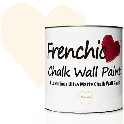 Frenchic Parchment Chalk Wall Paint, For Interior Walls & Ceilings, Ultra Matte, Washable & Scrubbable (2.5L)