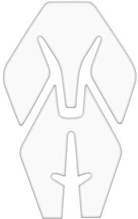 4R Quattroerre.it 32006 - Protector de depósito Adhesivo 3D para Moto, Transparente