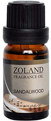 Sayla Ätherische Öle für Diffuser, Aromatherapie Duftöl Geschenk, 100% Naturrein Reines, Lavendel, Eukalyptus, Teebaum, Pfefferminze, Zitrone, Jasmin (10ml) (Sandelholz)
