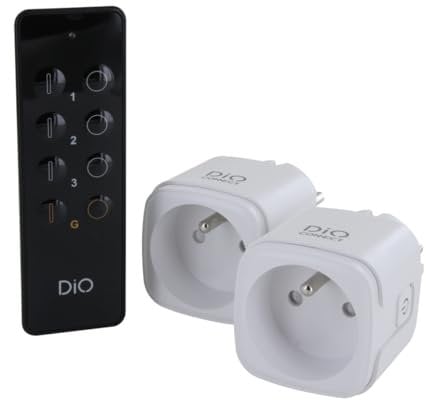 Set de 2 prises Wi-Fi + radio avec télécommande - 3000W - Chacon
