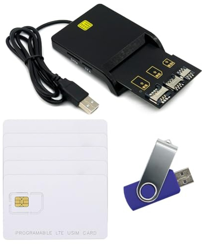 Gialer LTE-Kartenprogramm mit 1 Writer, 5 Leere LTE-Karten, 1 Adapter und GRSIMWrite Software