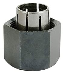 YESHINDA 1/4 inch Router Collet, Replaces Bosch 2610906283, Hitachi 323-293 RC025DW, Material: Alloy Steel, Self-releasing Design