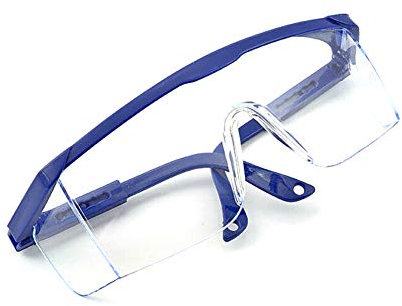 Lintat Lunettes de protection transparentes anti-salive/poussière/sable pour laboratoire, chimie, lieu de travail, sports de plein air