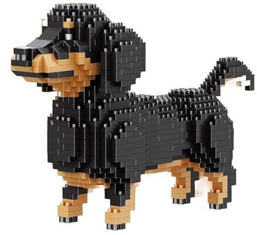 Balody Figur zum Zusammenbauen mit Nanoblöcken. Dachsund / Teckel Hund
