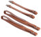 LiebeWH 2Pcs Akkordeon Schultergurte 83-110cm Verstellbare Akkordeon Gurt PU Lederriemen Zubehör mit Stabilen Schnallen für 16-120 Bass Coffee
