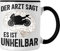 Trendation - Motorradfahrer Geschenk Männer Motorrad Tasse mit Spruch Kaffeetasse für Biker Herren (Schwarz)
