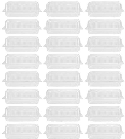 minkissy Swiss Roll Cake Box Transparent Packing Box Mini Cake Cookie Container Pastry Treat Dessert Boxes 25PCS