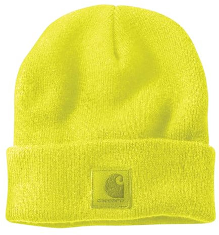 Carhartt Herren-Beanie mit Emblem im gleichen Farbton, Limeade, Einheitsgröße