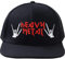 EXPRESS-STICKEREI Verstellbare Urban Basecap - Lustige Kappe mit Spruch Heavy Metal - Devil Horns - Hochwertige Schildkappe - Baseball Kappe - Snapback Kappe mit Verschluss - Einheitsgröße