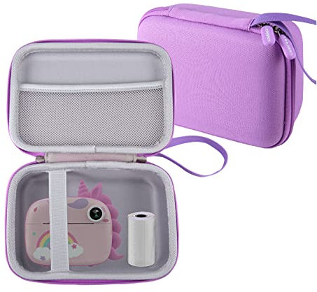 Leayjeen Kinderkamera Tasche Kompatibel mit HiMont/GREENKINDER/Hiievpu/CalineGam/Gofunly/AMCLID/uleway, Weihnachten Geb urtstag Geschenke für Jungen und Mädchen(nur Hülle) Lila