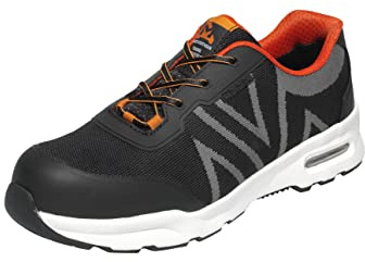EMMA Safety MM40064746 Athletic Sicherheitsschuhe - Optimaler Komfort und extra Schutz - Modell: Boston - EU Größe: 46 - Farbe: Schwarz & Grau