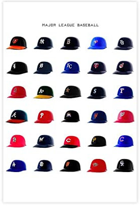 Baseball-Poster für die Wand, Heimlauf-Poster, Sport-Poster für Jungen, Schlafzimmer, Malerei, Wanddekoration, Poster, ungerahmt, 30 x 45 cm