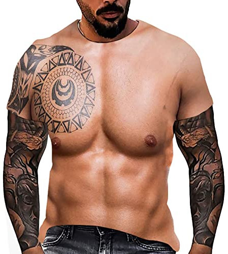 t Shirt Herren Unisex Modische Damen-Blusen, Bedruckt, lustig, Rundhalsausschnitt, lässig, ärmellos Blusen Damen Langarm (XL,C-b)