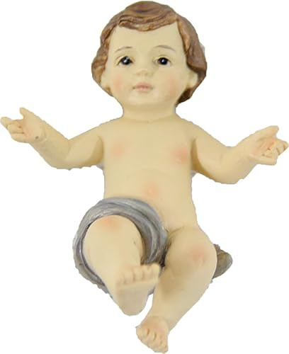 FADEDA Jesuskind lose/Höhe:4 cm/handbemalt/detailgetreue Krippen Figuren - Weihnachten Tisch Dekoration Krippe Zubehör