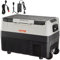 VEVOR Autokühlschrank, 35 Liter, Kompressor, tragbar, elektrisch, für Camping, mit Rädern, Doppelzone, 0,6 kW.h von -20 °C bis 10 °C, einstellbarer Thermo-Kühlschrank für Auto, LKW, Boot