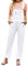 Roskiky Bib Overalls Cute Overalls for Women White Overalls Women White Jumpsuits for Women Brilliant White Size Large
