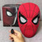 TRQZNLEP-Super Hero Mask Remote Control Movable Mechanical Eye, Realistic Spider Superhero Full Mask Movable Lens Cosplay, Wearable Movie Props, Coolest and Best Gift for Men and Children