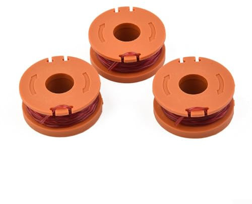 6 Pcs String Trimmer Lines, Strimmer Wire For Argos for McGregor 18V MCT2X1825 CLGT18LG/1 WX150, for Worx WG150 WG152 WG155 WG150E Grass Trimmer Spool Line