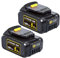 2 Pcs 18V 5.0AH Battery XR Replacement Battery for Dewalt DCB Series DCD Series DCF Series DCG Series DCS Series; Compatible with Dewalt 18/20V power tools