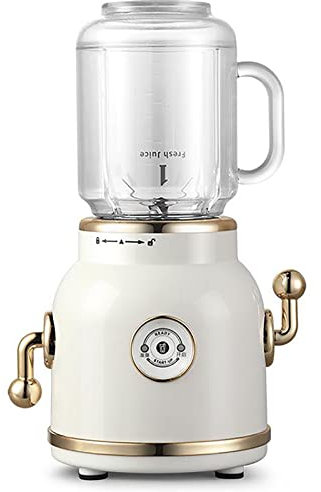 Sport rétro Blender Set, BPA Mini Juicer Smoothie Mixer pour mélanger les milkshakes et les smoothies avec bouteille de voyage et tasse de maçon