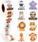 Runde Tier Aufkleber - 500 Stück Belohnungsaufkleber, Animal Sticker Rolle, Cartoon Tiermuster für Kinder