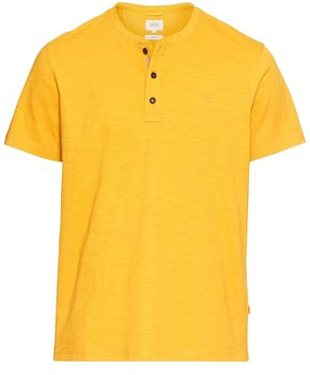 camel active Herren 409474/9t04 Henley-Hemd, Orange, XXL EU