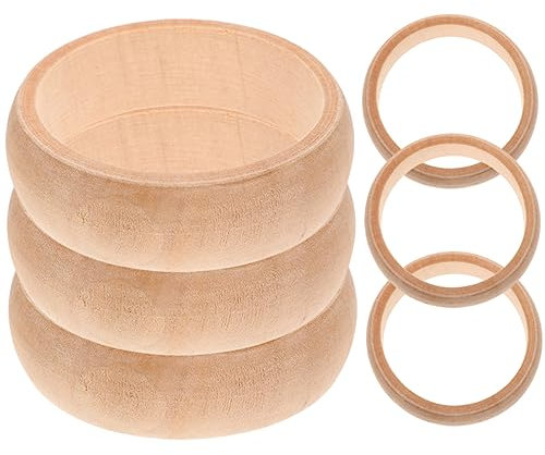 SHINEOFI 12 Stk Holzarmband selber machen Kreise selber machen Schmuckherstellungszubehör holzperlen armband Holzperlenarmband unfertige Holzarmbänder handgefertigte Armbänder Eukalyptus