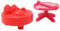 Little People Pièces de rechange pour maison de poupée Fisher-Price DGF96 – Lot de 2 tables de rechange – Table rabattable rose et table de dîner rouge