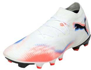 PUMA Botas de fútbol Future 8 Match FG/AG Unisex 40.5, Heat Fire Black Ravish Orange Pink