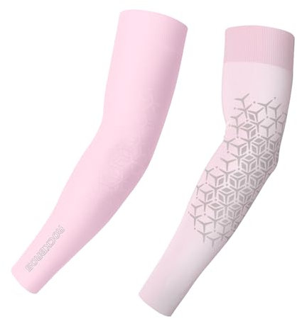 ROCKBROS Manguitos de Brazo Protección Solar UV para Hombre Mujer, Manga de Enfriamiento UPF50, Transpirable Elástico Manguitos para Ciclismo Deportes al Aire Libre, M-XL