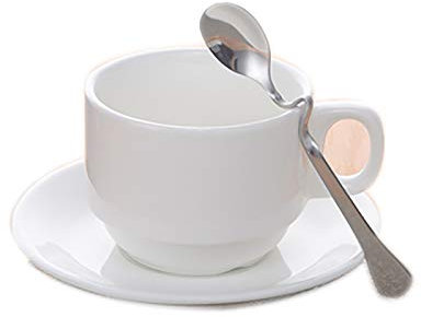 SDFGBNJK Coffee Mugs Ceramic, Tea Cups Simple Japanese Set Bone China Cup Ceramic without Pressure Tinker for Paint And Suitable,White