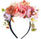 CTDMJ® Damen & Mädchen Blumen Haarband Blumenkrone Blumen Haarkranz Braut-Kopfschmuck Kronen-Stirnband für Festival Hochzeit Parties Halloween