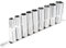 DAKCOS Jeu de douilles longue 1/2, 6 pans 10-24 mm en CR-V avec surface chromée mate, Jeu de douilles hexagonales profondes, 76mm