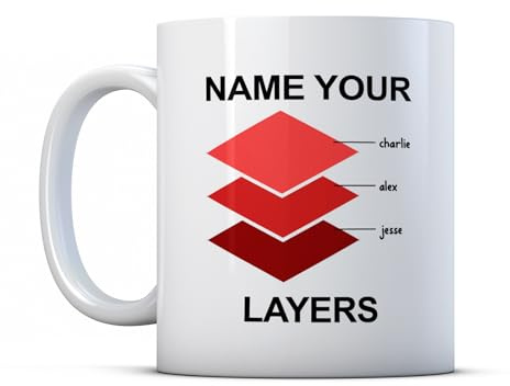 BWW Print - Name Your Layers - Funny Graphic Designer Joke Gift Mug, Ceramic, 11fl.oz.
