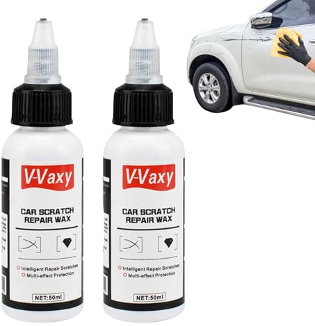 Generico 2Pcs Shiny Car Paint Restorer, V-Vaxy Car Scratch Repair Wax, Car Scratch Remover, Car Buff out Scratch for Paint Scratch, Car Scuff Repair Polishing Wax