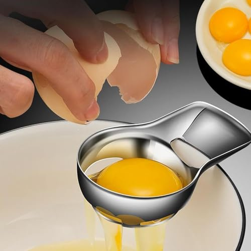 Egg White Separator,Egg Yolk Separator,Egg Cutters,Kitchen Baking Gadgets,Kitchen Tools Sifting Filter Divider Compact Splitter Food Grade Strainer for Cooking, Baking, Cake,Pie(1)